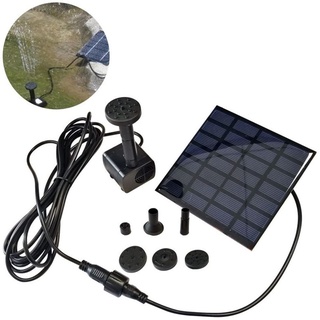 NAIZY 1.2W Solar Teichpumpe Brunnenpumpe Solarpumpe Gartenbrunnen Wasserspiel Fontäne Pumpe Springbrunnen für Garten Miniteich Brunnen Gartendeko...