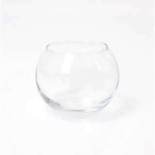 INNA-Glas Kugelvase - Dekoglas TOBI, klar, 8cm, Ø 9,5cm - Kerzen Glas - Pflanzgefäß