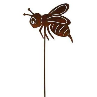 Rost Tier Biene 48 oder 70 cm Stecker Hummel Deko Dekoration Edelrost Garten Metall (Größe 2 - 70 cm)