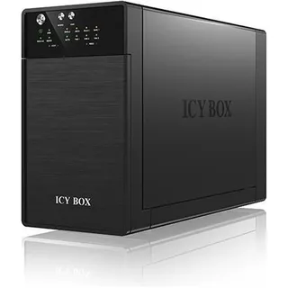 Icy Box IB-RD3620SU3 3,5" SATA USB 3.0 + eSATA Host, RAID 0, 1, JBOD, EasySwap, schwarz