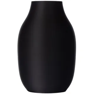 3D Vase Dekovase Sara 20cm Nachhaltige Blumenvase für Schnitt-/ Trockenblumen, Deko Vase schwarz