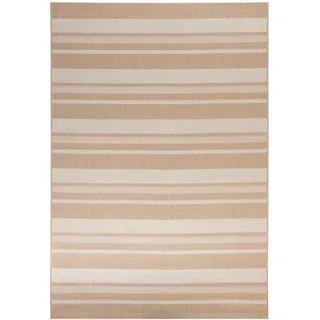 Steffensmeier Bergen Outdoor-Teppich 200 x 290 cm Beige/Gestreift