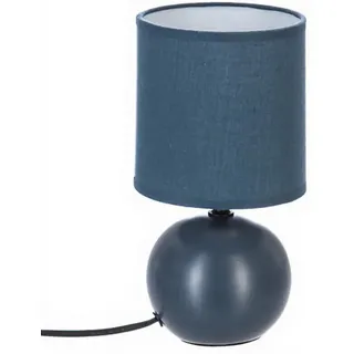 Timéo Kugelleuchte Schlafzimmerlampe Schreibtischlampe Nachttischlampe - Höhe 25 cm - Blau - Ohne Leuchtmittel - Kompatibel mit E14-Leuchtmitteln