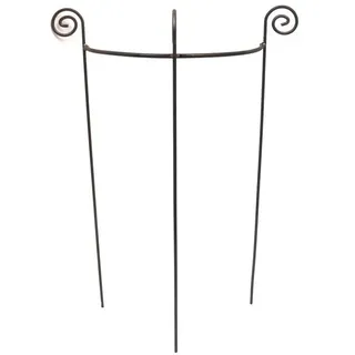 Hirsch Terracotta Rankgitter Staudenhalter HUGO halbrund OB022-100-45-1, robust, stabil, aus Vollmaterial braun
