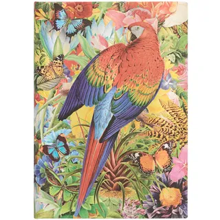 Paperblanks Notizbuch - Tropischer Garten Midi Liniert Hardcover / Paperblanks