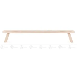 Dregeno Erzgebirge Schwibbogen-Fensterbank Schwibbogenbank in Natur BxHxT = 70x12x8cm NEU