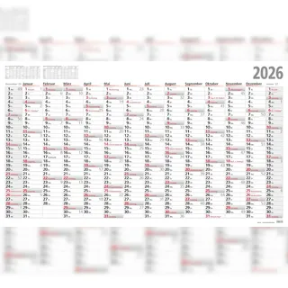 Adina 2026 ADINA Plakatkalender 139x79cm 13 Monate gerollt