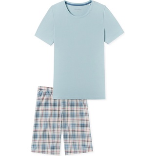 Schiesser, Damen, Pyjama, Comfort Essentials Schlafanzug, Blau, (36)