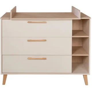 Roba Wickelkommode, Kaschmir, Holz, Uni, 3 Schubladen, 117x103x78 cm, Babymöbel, Wickelkommoden & Zubehör, Wickelkommoden