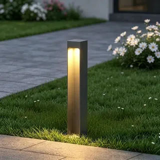 mai & mai Außenleuchte Aluminium 6 cm x 40 cm 5W 3000K grau