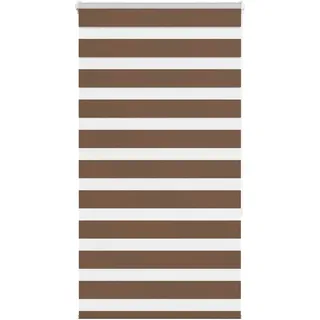 vidaXL Doppelrollo 70 x 150 cm Zebra/Braun