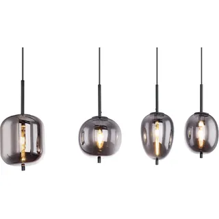 GLOBO Blacky 4-flg. 19 cm Balkenpendelleuchte schwarz Metall