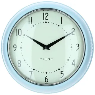 Plint Wanduhr Küchenuhr Retro ice pastellblau blau
