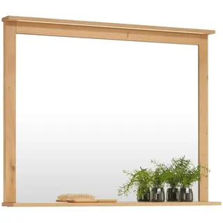 Landscape Badezimmerspiegel, Eiche, Holz, Glas, 105x83.2x8 cm, Badezimmer, Badezimmerspiegel, Badspiegel