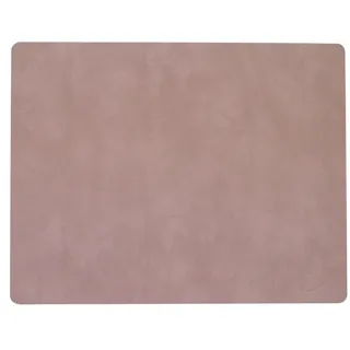 LINDDNA Tischset Nupo L Square Leder Grau (Large)