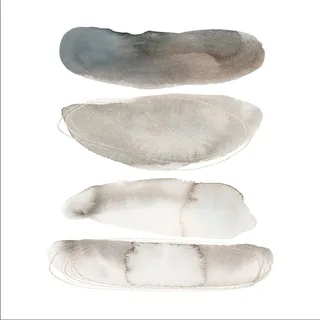 artissimo Glasbild, Beige, Weiß, Glas, Abstrakt, Quadratisch, 50x50 cm, Bilder und Zubehör, Wandbilder, Glasbilder