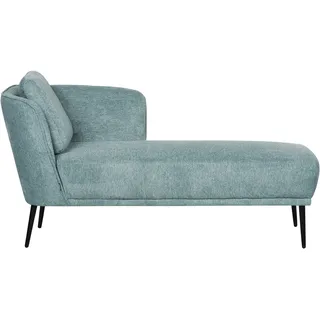 Beliani Chaiselongue Stoff Blau