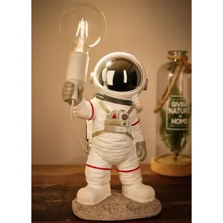 Brubaker Astronauten Tischlampe Weiß