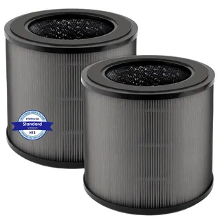 (2 Stück) FY0910 Ersatzfilter für Philips Luftreiniger 900 Serie, AC0950/10 und AC0951/13, H13 True HEPA-Filter, Aktivkohlefilter, 3-in-1-Filter (FY0910/30)
