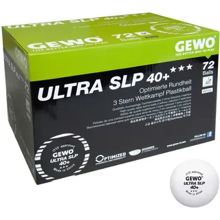 Gewo Ball*** Ultra SLP 40+ weiß | Bälle - Stück, 72er - 72er