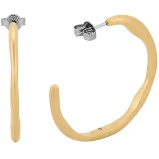 Skagen Women's Stainless Steel Push Back Earrings Haselnuss,Length: 10MM, Height: 9.7MM