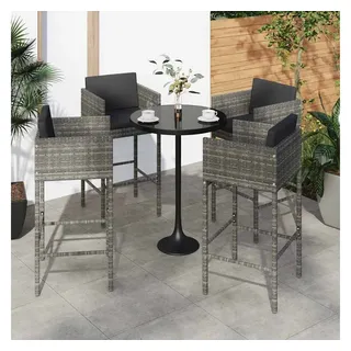 vidaXL Gartenstuhl 51,3 x 39,1 x 39,1 cm grau 4 St.