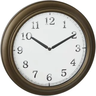 TFA Analoge Wanduhr 38,7 cm 60.3066.53 messing