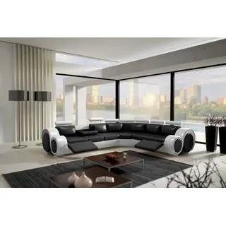 Ecksofa Berlin Eckcouch +USB Polster Wohnlandschaft Eck Garnitur Relaxfunktion