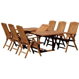 ASS Altenburger Teak Set 7-tlg. Braun