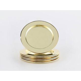 ECHTWERK gedeckter Tisch aus Edelstahl (6tlg, gold, dekoratives Glasuntersetzer 6t)
