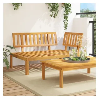 vidaXL Garten-Ecksofa Loungeset aus Paletten Massivholz Akazie braun