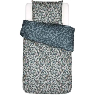 Essenza Aleste Blumen/Satin Grau 155 x 220 cm + 80 x 80 cm