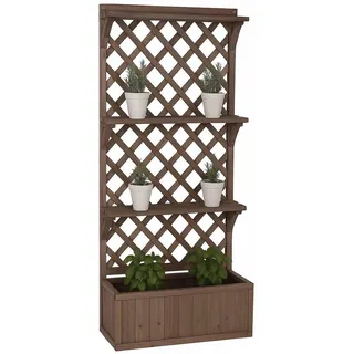 Proregal Hochbeet 177 x 77 x 33 cm Braun