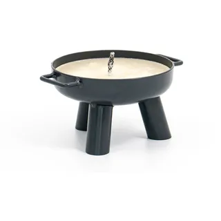 Mini Feuerschale Tischfeuer Tischfeuerschale Dekoschale Kerze Anthrazit Ø 175 mm