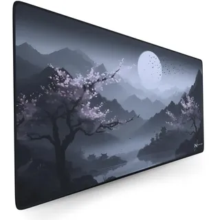 Nyfter - Premium Sakura V3 Gaming Mousepad XXL Mousepad Nyfpad XXL 00x500mm Mousepad wellenfrei mit extra vernähten Kanten