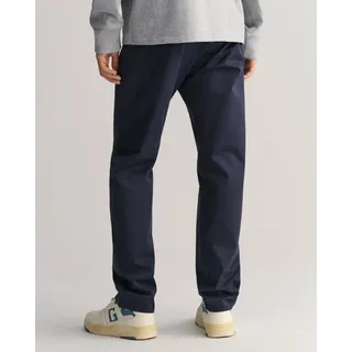 Gant Chinohose REGULAR TWILL CHINOS Regumit gefütterten Seitentaschen blau 30