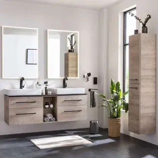 Fackelmann Oxford Badmöbel-Komplettset 150 cm Nature.. - Badmöbel