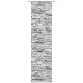 HOME WOHNIDEEN Schmidt Schiebevorhang Walli 60 x 245 cm Polyester Grau