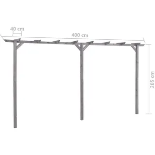 Pergola Gartenpergola Rosenbogen Rosenspalier Rosenpavillon Gartenbogen Holz Neu
