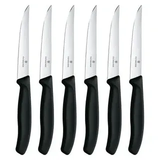 Victorinox Swiss Classic Steakmesserset 11 cm 6-tlg. Schwarz