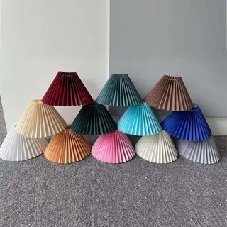 E27 Tischlampe mit Plissierter Trommelstil Lichtabdeckung, Reispapier Material, Blendfrei, für Haushalt, Arbeitszimmer, Büro, Babyzimmer, Wohnzimmer