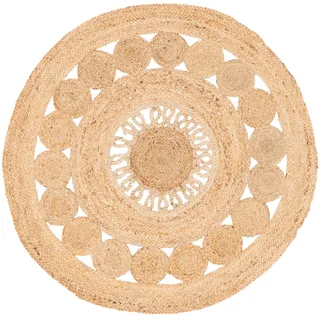 Pergamon Pia Juteteppich 80 x 80 cm Beige