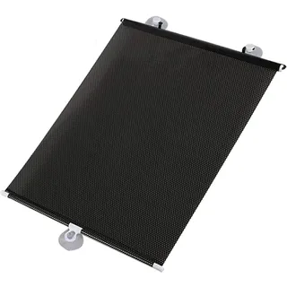 Saugnapf Sonnenschutz Rollos Ohne Bohren,Einziehbare Verdunkelungsrollos Für Fenster,Temporäre Jalousien,Tragbare Wärmeisolierte Sichtschutzvorhänge,Dachfenster Rollo,Black-58×125cm(22.8*49.2in)