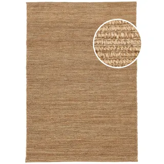 Jute Ribbed Teppich - Beige 200x300