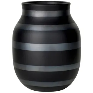 Kähler Omaggio Vase H20 black toned