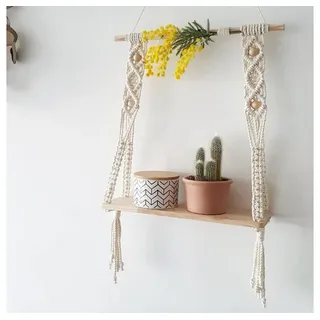 MOPUEA Deko-Wandregal Makramee Wandbehang, handgefertigt, Boho Wanddeko Tapisserie Wandkunst, Modern-Boho-Stil, Höhe: 600 mm 1-tlg., Innenbehang, Wohnung Dekorationen, Handgewebter, Heimdekoration