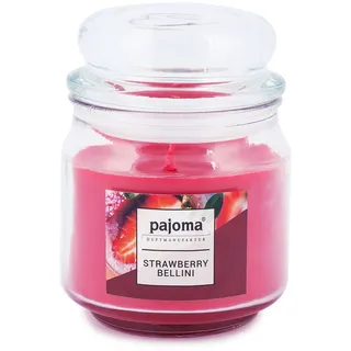 pajoma® Duftkerze im Bonbonglas 248 g, Strawberry Bellini | Sweet Edition - Premium Kerze zum verschließen, Brennzeit ca. 55 Stunden