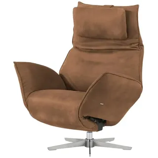 KOINOR Ledersessel mit elektrischer Relaxfunktion Safira ¦ braun ¦ Maße (cm): B: 92 H: 113 T: 90.0