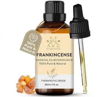 AVD ORGANICS weihrauchöl haut |100% rein und natürlich weihrauch öl in therapeutischer Qualität | für Massage, Diffusor, Raumduft,|1 Fl. Oz