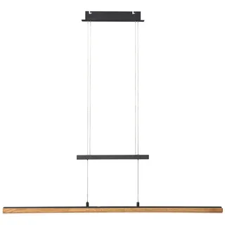 Elobra Panama 1-flg. 100 cm eckig Holz schwarz/braun
